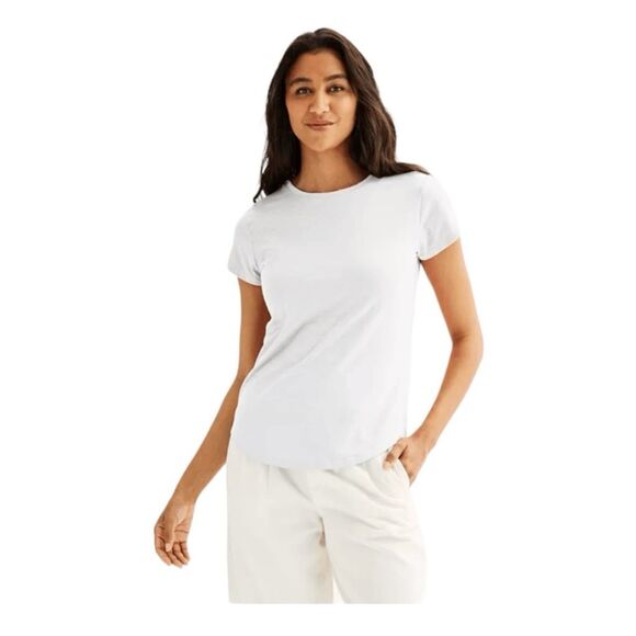 Sonoma Goods For Life Basic Everyday T-Shirt White Short Sleeve Crewneck Tee S - Picture 1 of 5